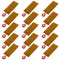 15pcs 45mmx100mm Film Heater Plate Adhesive Pad, PI Heating Elements Film 24V 30W Strip Heater