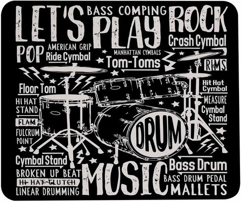 Pehede Mouse pad with Anti-Slip Rubber Base, Easy Gliding,Computer Mouse Mat for Computers,