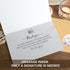 Set 50, 4x6In Funeral Thank You Cards with Envelopes, of Purple Watercolor Floral Butterfly Design Message Inside