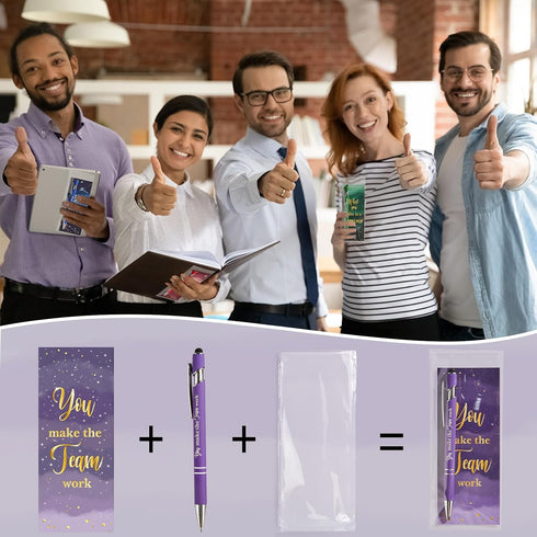 60 Set chiazllta Employee Teacher Appreciation Gifts Pens Bulk Thank You Inspirational Pen with Stylus Tips