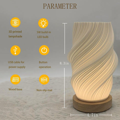 Stands,Dimmable Small Table Lamp for Bedroom-Bedside Lamps for Night Nightstand Light Lamp,Unique Lamps for Kids
