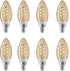 Vintage Flicker-Free Amber Spiral B11 Dimmable, Eyecomfort Technology, 225 Lumen, Amber Light(2000K), 3.5W=25W, Title 20 Certified, E12 Base, 8-Pack (565804) by Philips LED