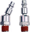 WYNNsky Industrial 1/4" NPT Male Thread Swivel Air Plug - 2 Pieces Automotive Steel Swivel Coupler Plug