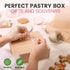 Fit Meal Prep 10 Pack Pastry Boxes 9x9x3 Kraft Bakery Box for Cookies, Baked Goods, Cake, Cupcake