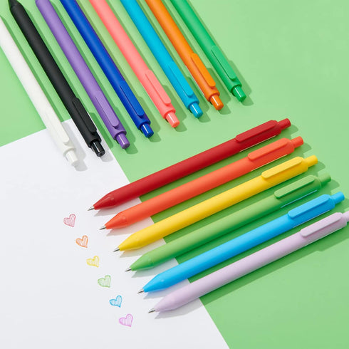 Kaco PURE Gel Pens Color Ink 20 Pieces Assorted 0.7mm, Medium Point, Aesthetic Cute Stationery Pens for Journaling Note Taking Pens (20 Colors) by Kaco
