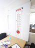 Goal Setting Chart, 2 Pack Dry Erase Fundraising Thermometer, Reusable and Magnetic for Easy Use
