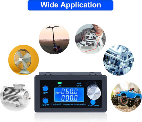 5-30V, 1/128 17/23 CNC Stepper Motor Controller (Driver Needed), PEMENOL DC Microstep Resolution, Adjustable Speed