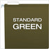 Pendaflex Reinforced Hanging Folders, Letter Size, Standard Green, 1/5 Cut, Includes Tabs and Inserts, 25/Box