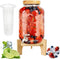 XiMaiChy Wood Drink Dispenser Stand Natural Bamboo Fits 7.8 in (20 cm) Inch