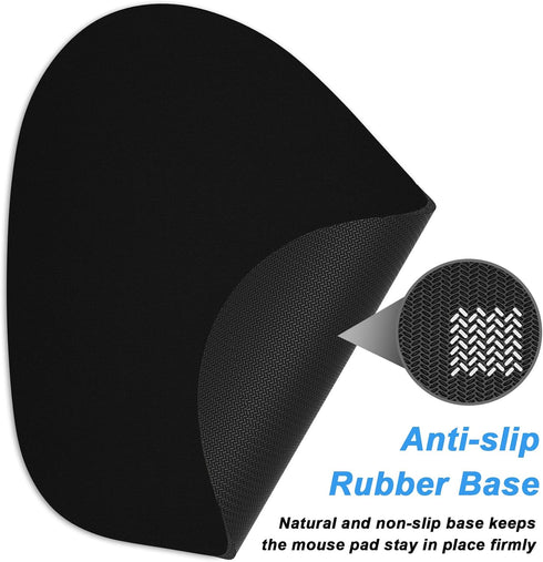 Rimilak 6 7 Inch, Small Mouse Pad x Irregular Mini Mouse Pad with Non-Slip Rubber Base, Waterproof Compact Mouse Mat