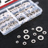 Hilitchi 180 Piece 304 Stainless Steel Internal Tooth Starlock Washers Assortment Kit - 7 Sizes