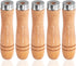 5pcs Wooden File Handle with Strong Metal Collars, Large Handle for 10"-12" File, Craft Tool