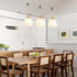 Plug in Pendant Light Fixtures, Hanging Light Fixture Vintage Glass Pendant Light, Mini Milk White Tulip Hanging Lamp