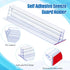 60 Pack 3 1 Inch Thyle x Sneeze Guard Gripper Sign Holder with Adhesive, Name Tag Holders for Desks Retail Wall Display