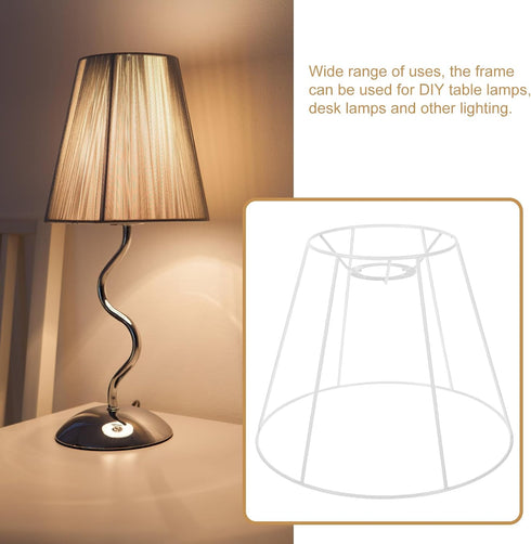 Gadpiparty Shade Bracket Lampshade Frames Metal Lampshade s for Floor Lamps Adaptor Guard Fitting Ring Tassel