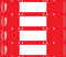 Tabbies File Pocket Handles, 9.63 X 2, Red/White, 12 Sheets/Pack