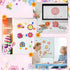 Geyee Flower Theme Sticky Notes and Pens Set, Floral Memo Pads with Colorful Flower Ballpoint Pens for School Gifts