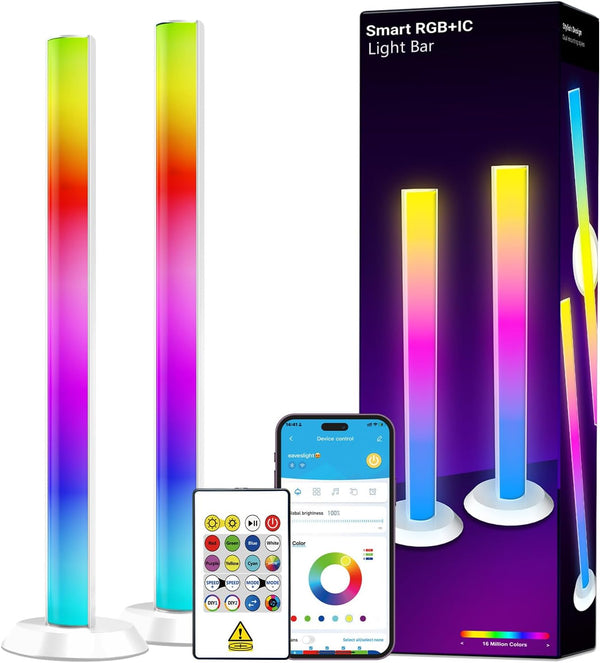 DAYBETTER Smart LED Light Bars, RGB+ICW Gaming Light Bars with Scene and