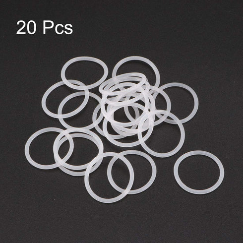 uxcell Silicone O-Rings, 19mm OD 16mm ID 1.5mm Width VMQ Seal Gasket for Compressor Valves Pipe Repair (20 Pack)