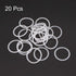 uxcell Silicone O-Rings, 19mm OD 16mm ID 1.5mm Width VMQ Seal Gasket for Compressor Valves Pipe Repair (20 Pack)