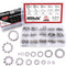 Hilitchi 400-Pcs Assortment Kit of 304 Stainless Steel External Internal Tooth Star Lock Washers - M2 M3 M4 M5 M6 M8