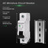 3PCS Miniature Circuit Breaker 120V/240V ac Circuit Breaker 1 Pole 16Amp Smart Circuit Breaker DIN Rail Mount for Marine Power Systems,Solar photovoltaic Systems (16A)