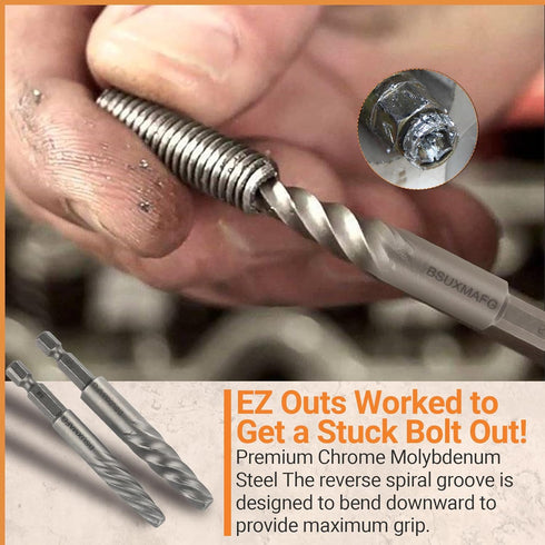 Screw Extractor Set, 11 Pieces Metric Drill Bit Set for Removing Broken Screws, Bolts, and Studs