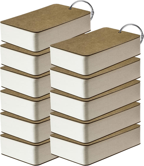 500 2x3 Inch 2x3 2 3 MotBach Pcs Flash Cards Index Cards with Ring Lined Note Card Bood Flashcards, Mini Blank Flash