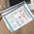 Sooez 20 Pack Mesh Zipper Pouch Document Bag, Plastic Zip File Document Folders, Letter Size A4 Zipper Document Pouch