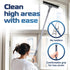 50'' 180 DSV Standard Grout Scrub Brush with Long Handle, Tile Grout Scrubber, V-Shape Crevice Cleaning Brush for Hard
