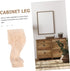 4pcs Homoyoyo Wooden Furniture Legs Solid Wood Table Legs Couch Dresser for Tv Stand Cabinets Desks