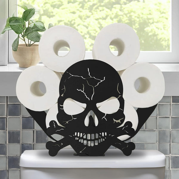 Teaeeno Skull Toilet Paper Holder - Animal Toilet Paper Storage, Funny Bathroom