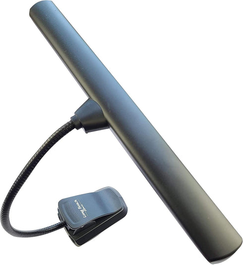 18 Extra Wide Clip-On Music Stand Orchestra Light- LED Rechargeable USB Piano, Desk, Reading Lamp
