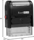 ExcelMark Entered Self-Inking Rubber Stamp, Red Ink A1539