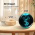 Vuebkkry 3D 16 3.15in Dragon Crystal Ball Night Light with Colors, Larger Dragon Statue Figurines Glass Decor Lamp