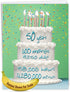 NobleWorks - 50th Big Funny Birthday Card (8.5 x 11 Inch) - Group Milestone Notecard for Year Old Birthday Congrats