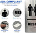 Women/Wheelchair Restroom Sign by GDS - ADA Compliant, Wheelchair Accessible, Raised Icons, Grade 2 Braille, Bathroom