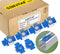 Nylon Channel Squeeze Nut, 30 Pcs 3/8"-16 Strut Channel Cone Nuts for Solar Panels Mounting, Easy Positioning
