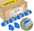 Nylon Channel Squeeze Nut, 30 Pcs 3/8"-16 Strut Channel Cone Nuts for Solar Panels Mounting, Easy Positioning