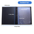8.5" 11" 7 14 (2-Pack) Menu Covers Premium Faux Leather - Menu Holder x with Transparent Sleeve - Page View