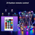 32.8ft Control,Dimmable IP67 Color Changing Fairy Lights with Remote, USB RGB+IC Light Twinkle Bluetooth APP Xmas Music