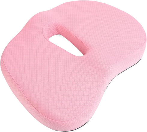 Donut Pillow Office Orthopedic Donut Cushion Memory Foam Soft Breathable Seat Pillow Pad (Pink)