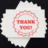 Packaging 1-5/8" Custom Thank You Stamp with Elegant Blossom Ring Design | Pre-Inked Business Rubber Stamper for Small
