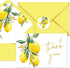 Whaline 50 Pack Lemon Gold Foil Thank You Cards Boxed Greeting Cards