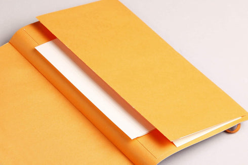 Rhodia Rhodiarama SoftCover Notebook - 4 x 5 1/2 - Orange Cover - 72 Dots Sheets (117365C)