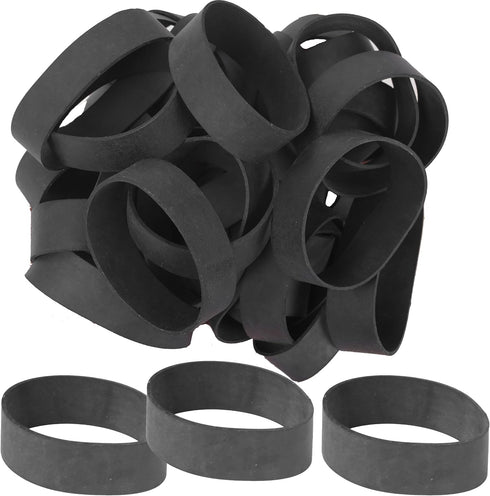 Rubber Bands Size#94, 30 Pieces Heavy Duty Black Elastic Rubber Bands, Extra Large Thick Wide Industrial Strong Office