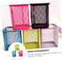 Operitacx 3pcs Pen Bucket Colored Pencils Metal Holder - Square Mesh Pencil Holder for Desk & Makeup Brushes