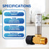 Stainless Steel Water Hammer Arrestor, 7/8 Inch Male and Female, Reduce Banging Noise in Pipes and Toilets