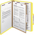 Smead Pressboard Classification File Folder - SafeSHIELD Fasteners, 1 Divider, 2" Expansion, Letter Size, Yellow