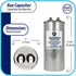 Appli Parts Run Capacitor for ac 80 Mfd uF (microfarads) 370 VAC or 450 VAC CBB65 Round Universal fit for hvac and other applications 5-1/4 in High 2 in Wide CON-80-450